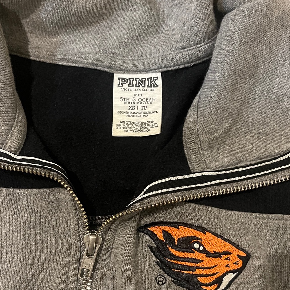 PINK Victoria's Secret Oregon State Beavers Quarter-Zip Pullover - Picture 4 of 5